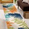 World Rug Gallery Palm Frond Indoor/Outdoor Runner Rug 2'x7' Multi Runner Rug 5550MULTI2X7 - alternate 3